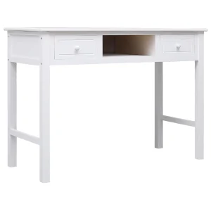 Buffet Bois de massif 108 x 45 x 76 cm blanc bois de paulownia – modèle 2 – vue d’ensemble