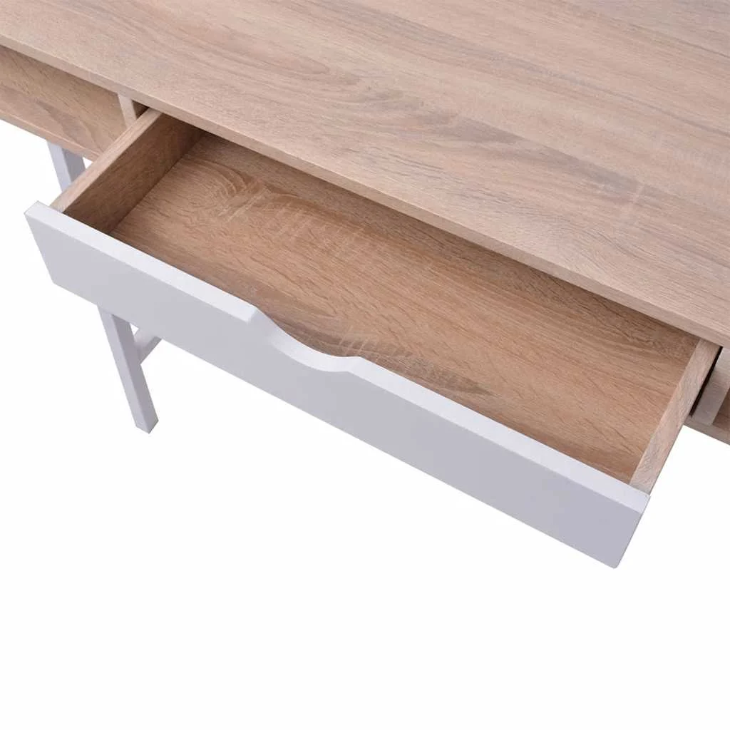 Bureau avec 1 compartiment 120 x 48 x 77 cm multicolore mdf – vue de détail