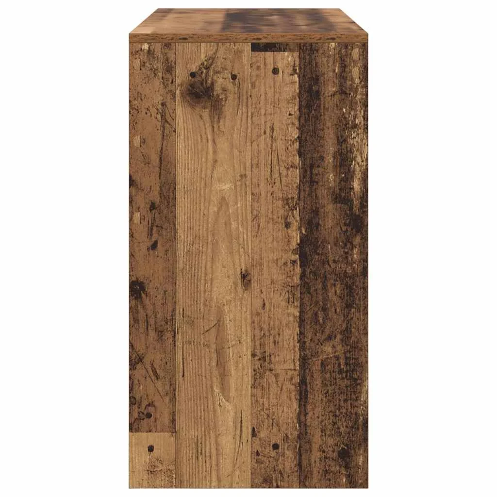 Bureau 100 x 40 x 76 cm bois ancien bois d'ingénierie – vue de dos