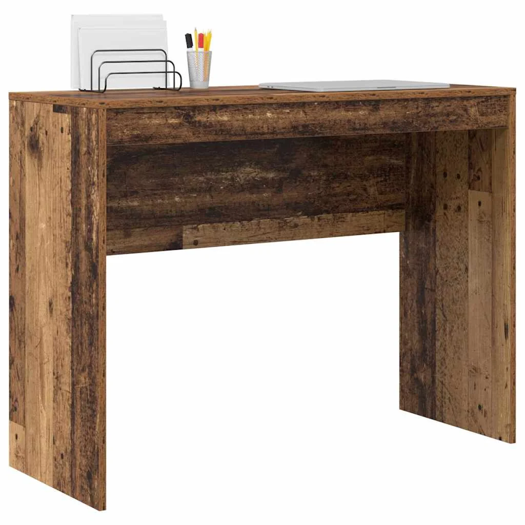 Bureau 100 x 40 x 76 cm bois ancien bois d'ingénierie – vue de détail