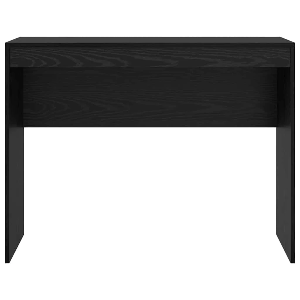 Bureau 100 x 40 x 76 cm chêne noir bois d'ingénierie – vue de dessus
