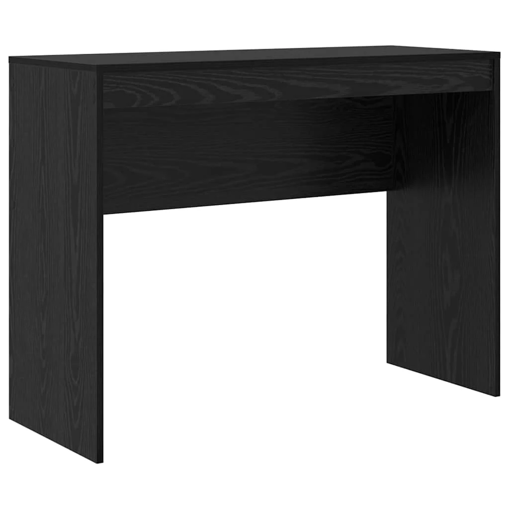 Bureau 100 x 40 x 76 cm chêne noir bois d'ingénierie – vue de côté