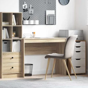 Bureau 100 x 40 x 76 cm chêne sonoma bois d'ingénierie – vue d’ensemble