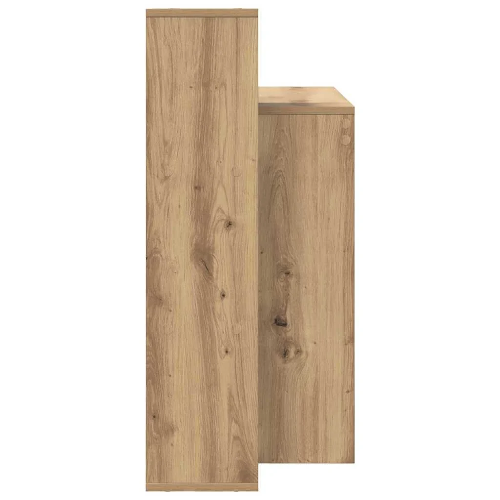 Bureau 100 x 40 x 90 cm chêne artisanal bois d'ingénierie – vue de dos