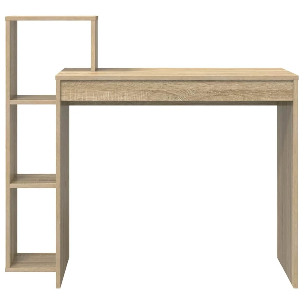 Bureau 100 x 40 x 90 cm chêne sonoma bois d'ingénierie – vue de dessus