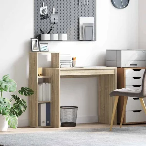 Bureau 100 x 40 x 90 cm chêne sonoma bois d'ingénierie – vue d’ensemble