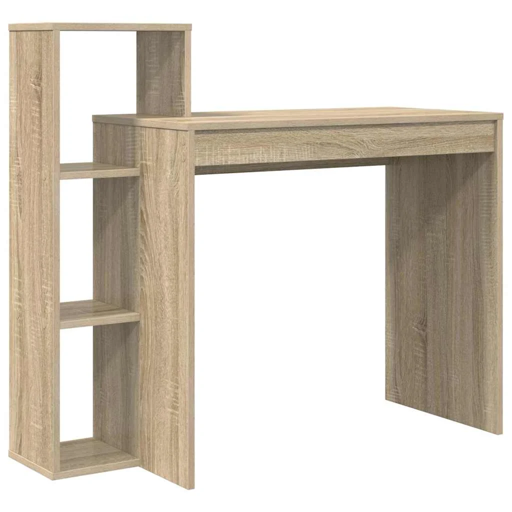 Bureau 100 x 40 x 90 cm chêne sonoma bois d'ingénierie – vue de côté