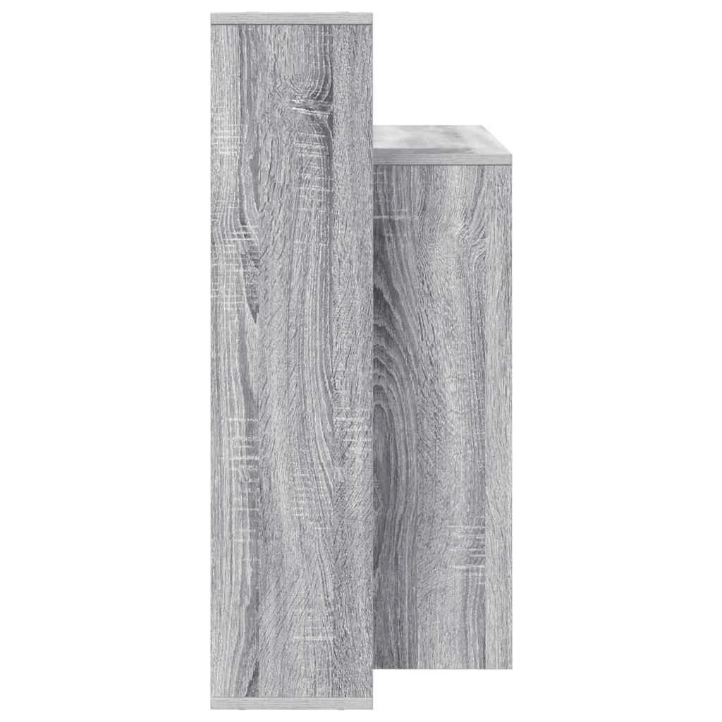 Bureau 100 x 40 x 90 cm sonoma gris bois d'ingénierie – vue de dos