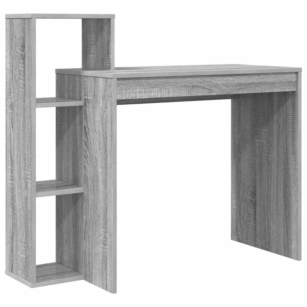 Bureau 100 x 40 x 90 cm sonoma gris bois d'ingénierie – vue de côté