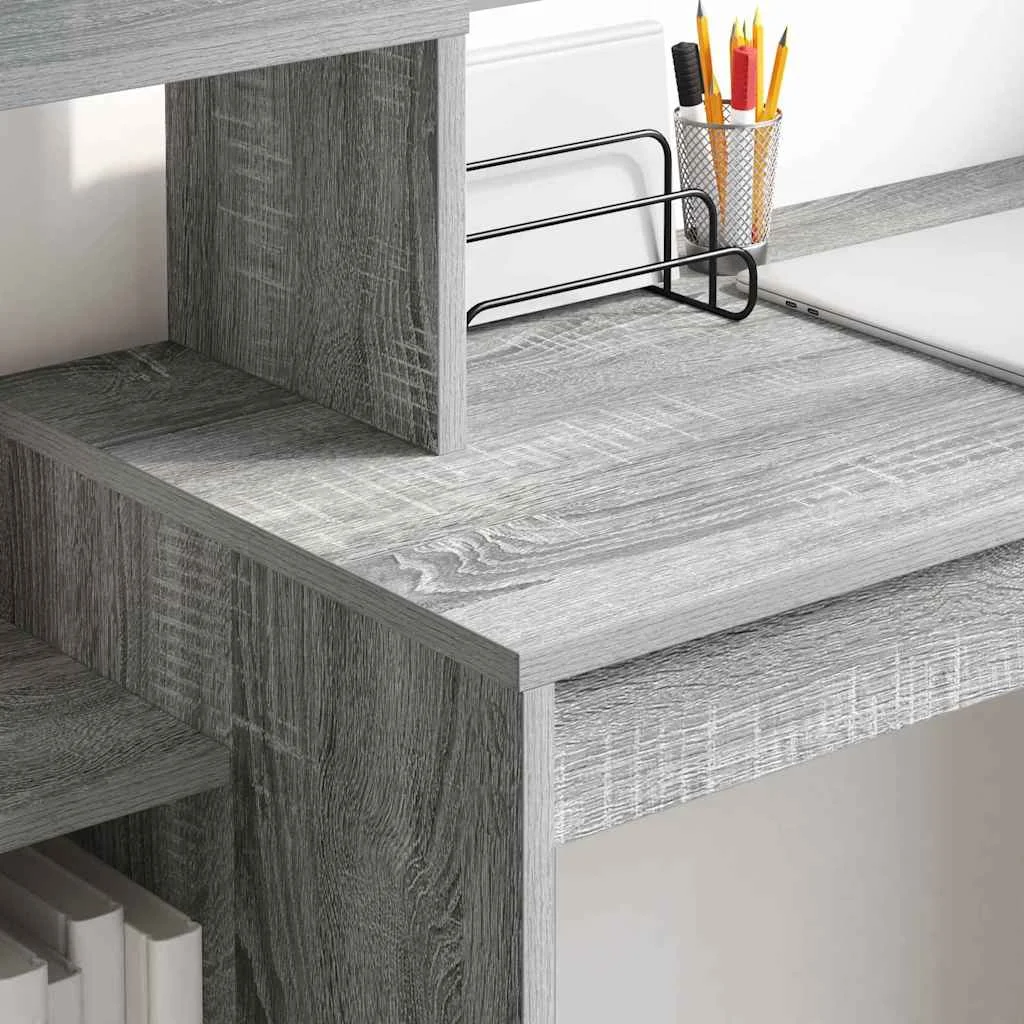 Bureau 100 x 40 x 90 cm sonoma gris bois d'ingénierie – vue en situation