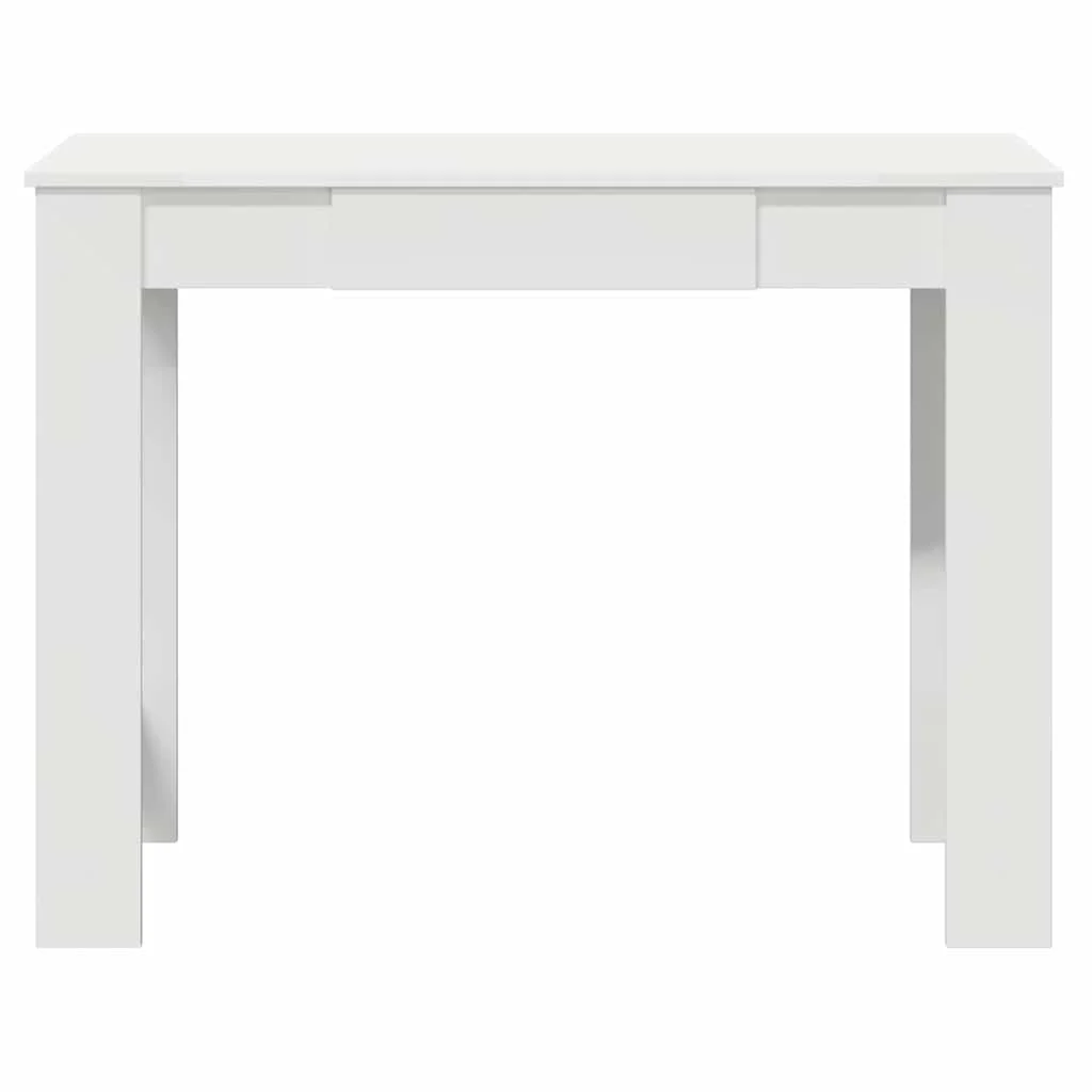 Bureau 100 x 45 x 75 cm blanc bois d'ingénierie – vue en situation