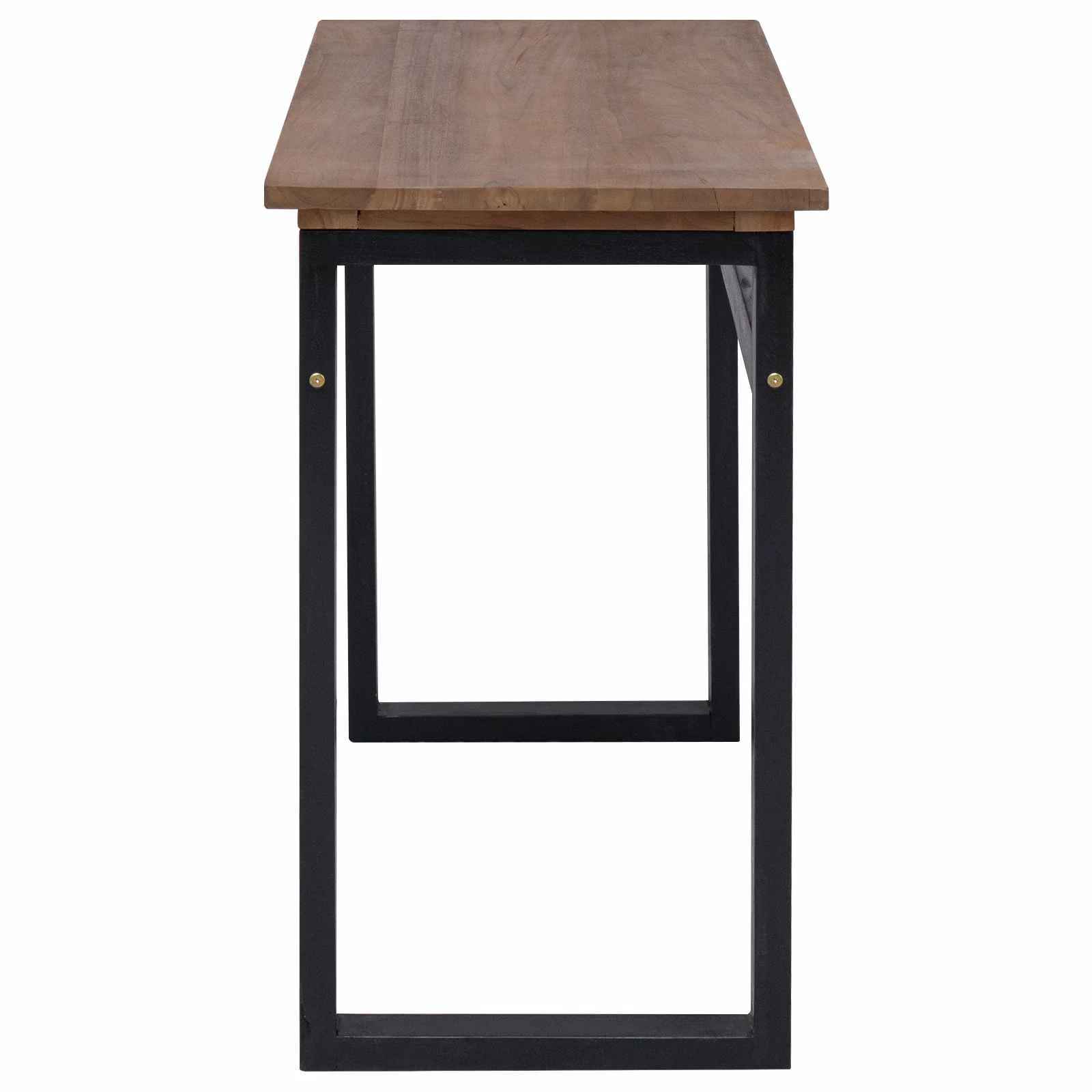 Bureau 100 x 45 x 75 cm brun bois massif de teck – vue de détail