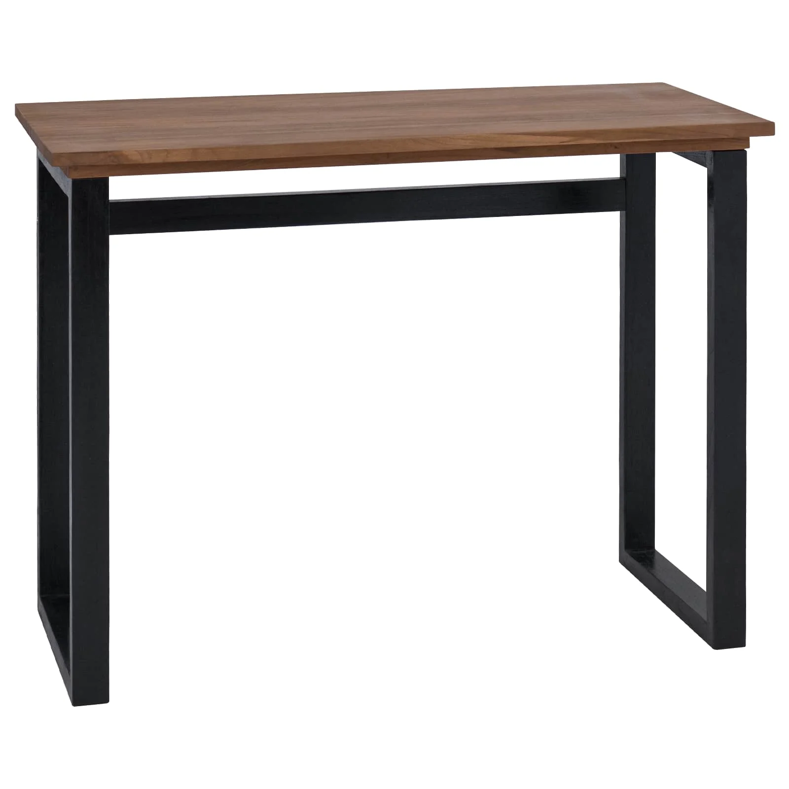 Bureau 100 x 45 x 75 cm brun bois massif de teck – vue en situation