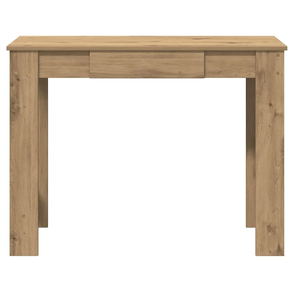Bureau 100 x 45 x 75 cm chêne artisanal bois d'ingénierie – vue en situation