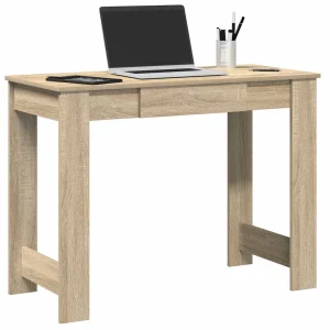 Bureau 100 x 45 x 75 cm chêne sonoma bois d'ingénierie – vue d’ensemble