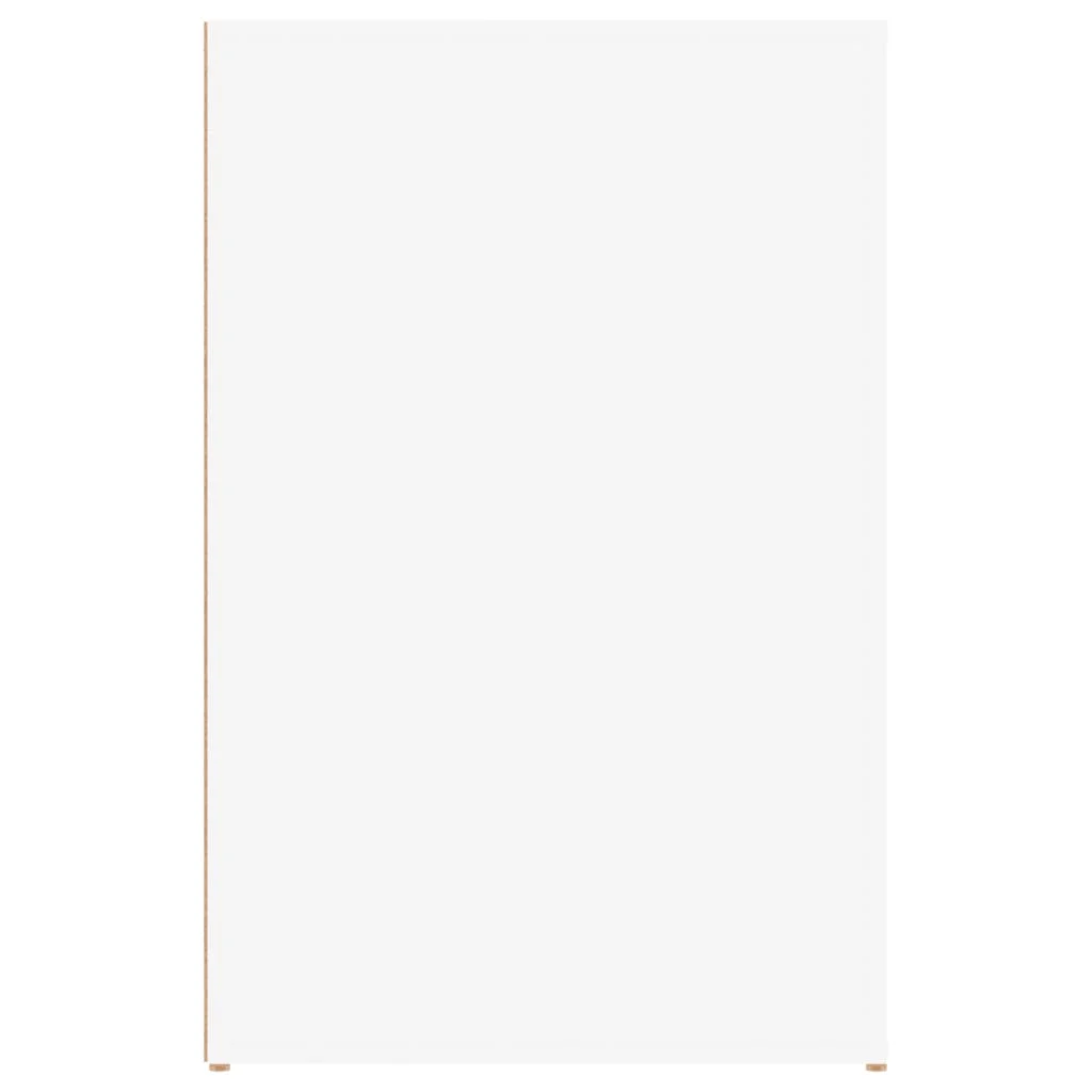 Bureau 100 x 49 x 75 cm blanc bois d'ingénierie – vue de dos
