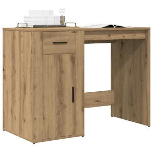 Bureau 100 x 49 x 75 cm chêne artisanal bois d'ingénierie – vue d’ensemble