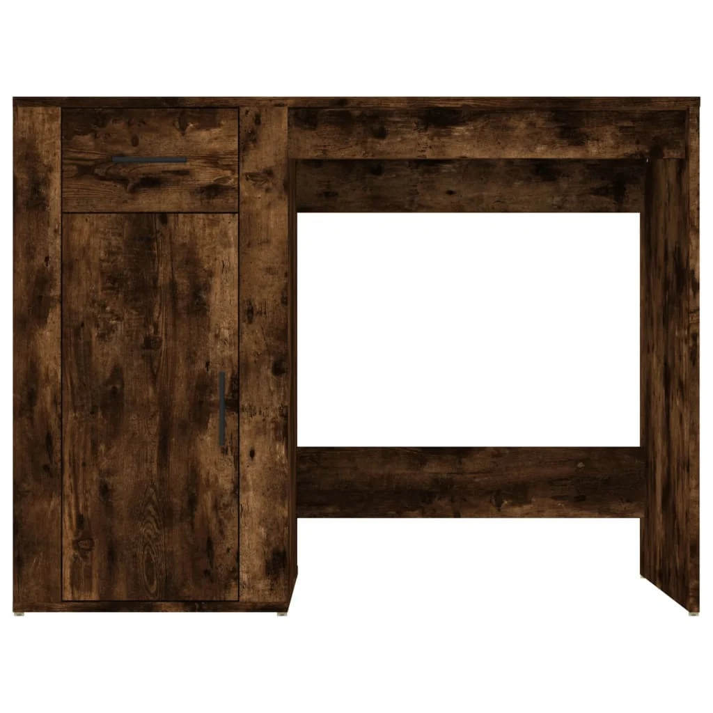 Bureau 100 x 49 x 75 cm chêne fumé bois d'ingénierie – vue en situation