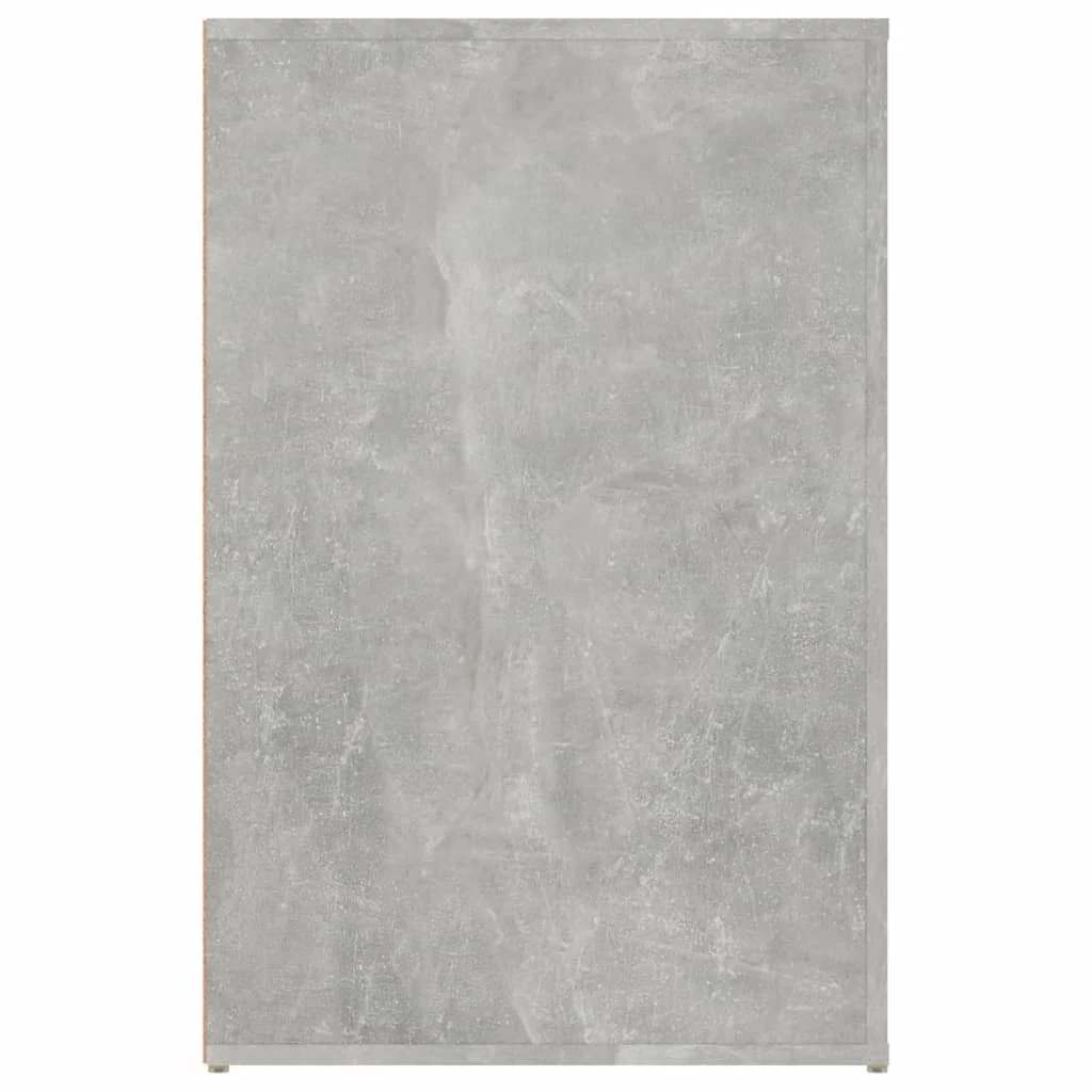 Bureau 100 x 49 x 75 cm gris béton bois d'ingénierie – vue de dos