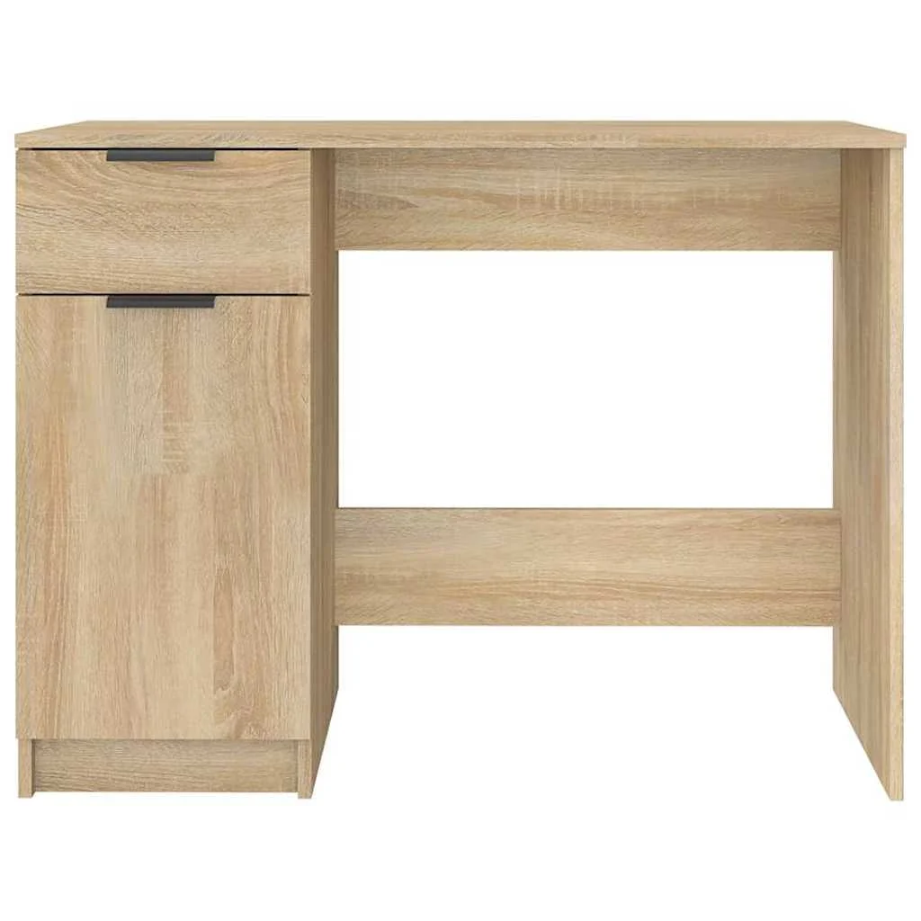 Bureau 100 x 50 x 75 cm chêne sonoma bois d'ingénierie – vue de dessus