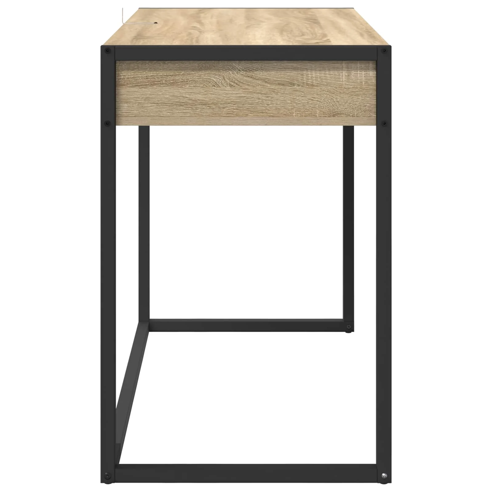 Bureau 100 x 50 x 75 cm chêne sonoma bois d'ingénierie – modèle 2 – vue de dos