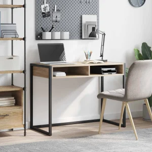 Bureau 100 x 50 x 75 cm chêne sonoma bois d'ingénierie – modèle 2 – vue d’ensemble