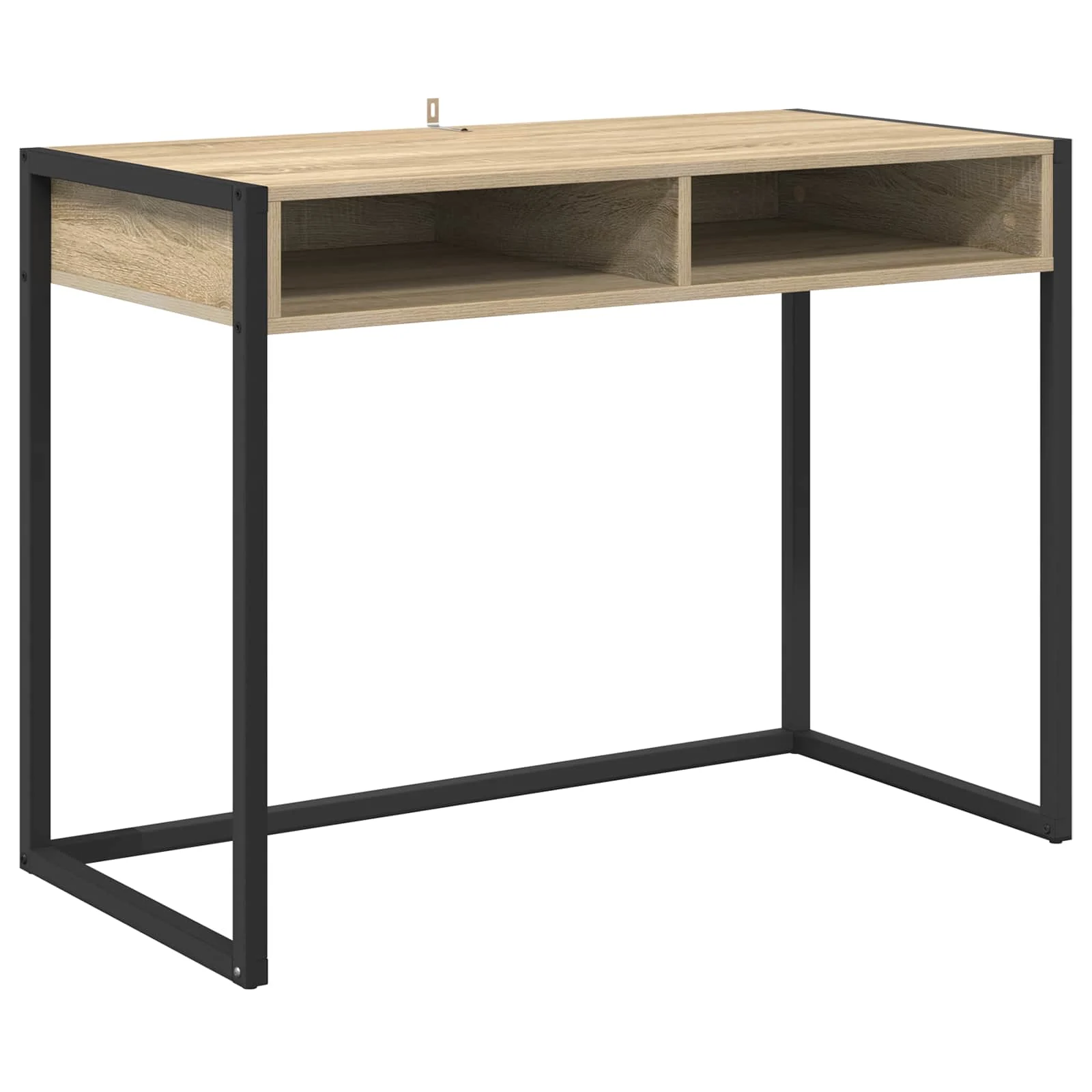Bureau 100 x 50 x 75 cm chêne sonoma bois d'ingénierie – modèle 2 – vue de côté