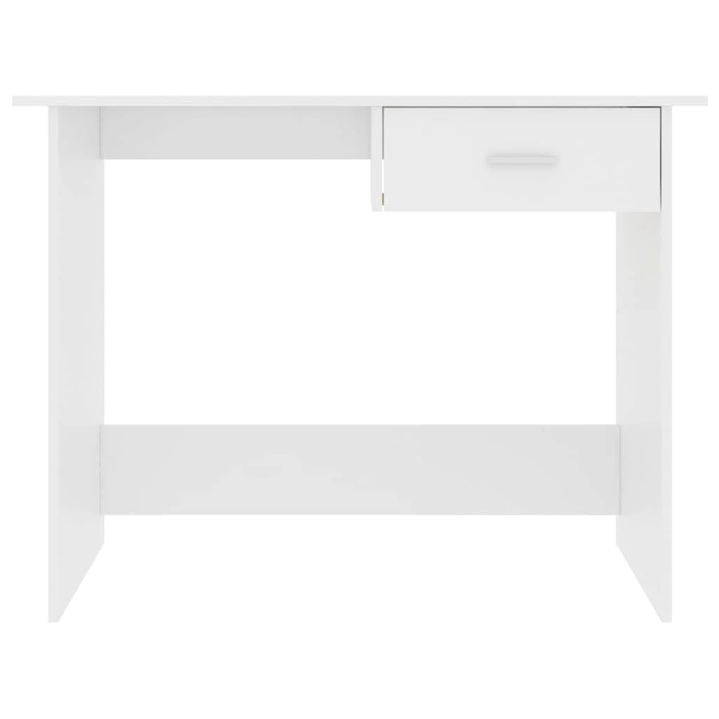 Bureau 100 x 50 x 76 cm blanc bois d'ingénierie – vue de détail