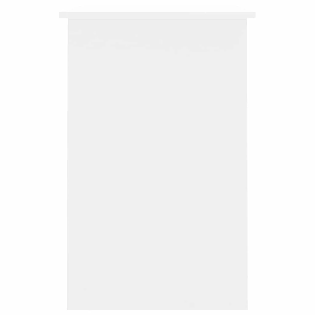 Bureau 100 x 50 x 76 cm blanc bois d'ingénierie – modèle 2 – vue de dos