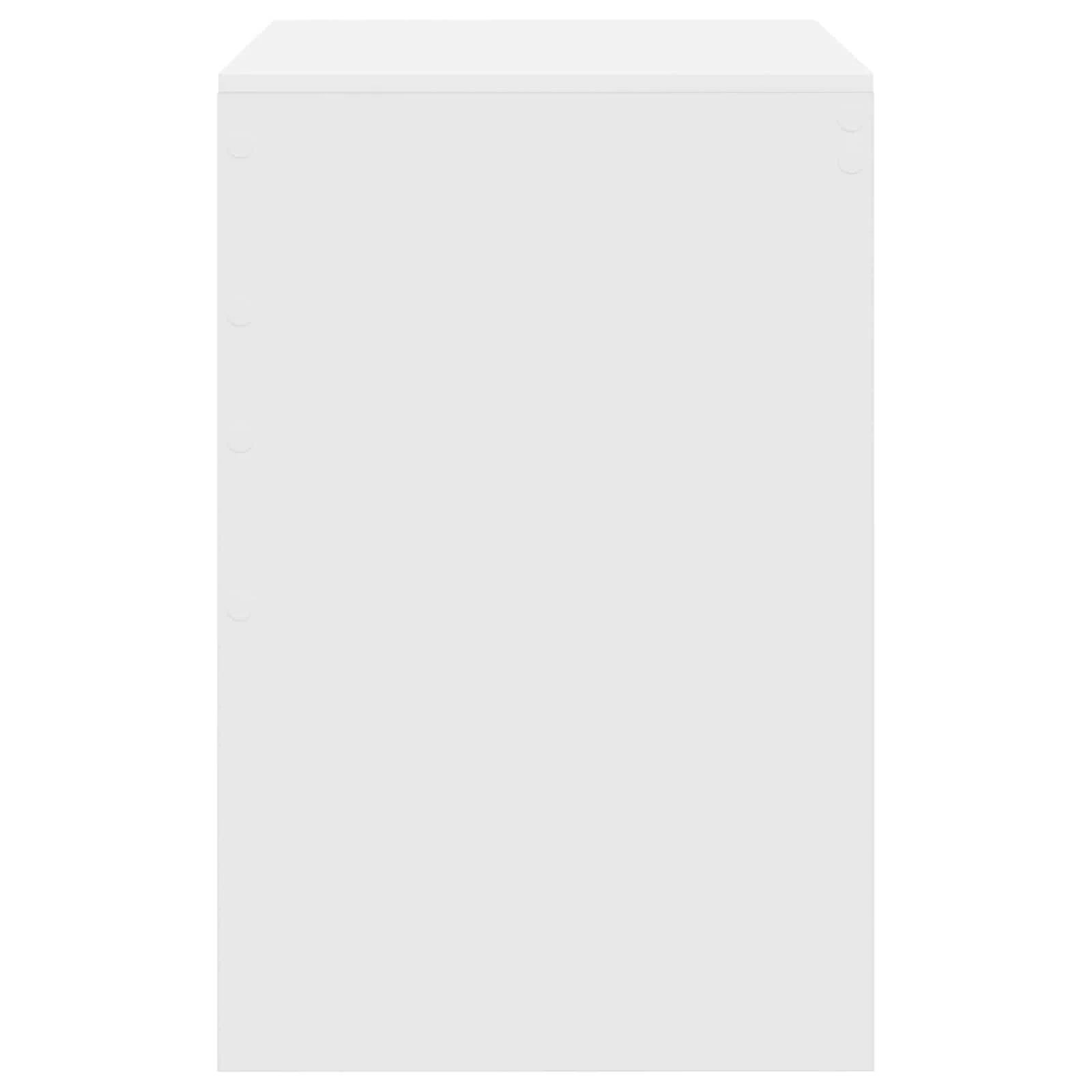 Bureau 100 x 50 x 76 cm blanc bois d'ingénierie – modèle 4 – vue de dos