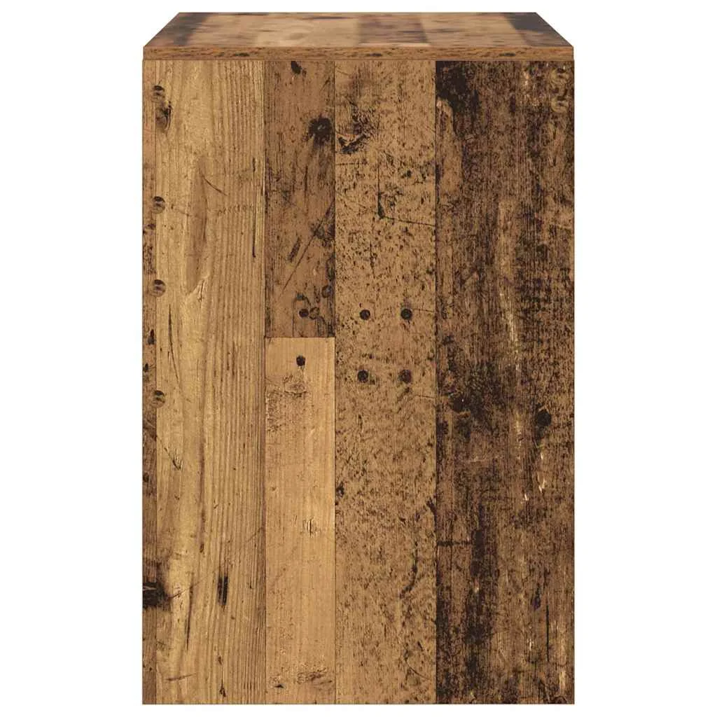 Bureau 100 x 50 x 76 cm bois ancien bois d'ingénierie – vue de dos