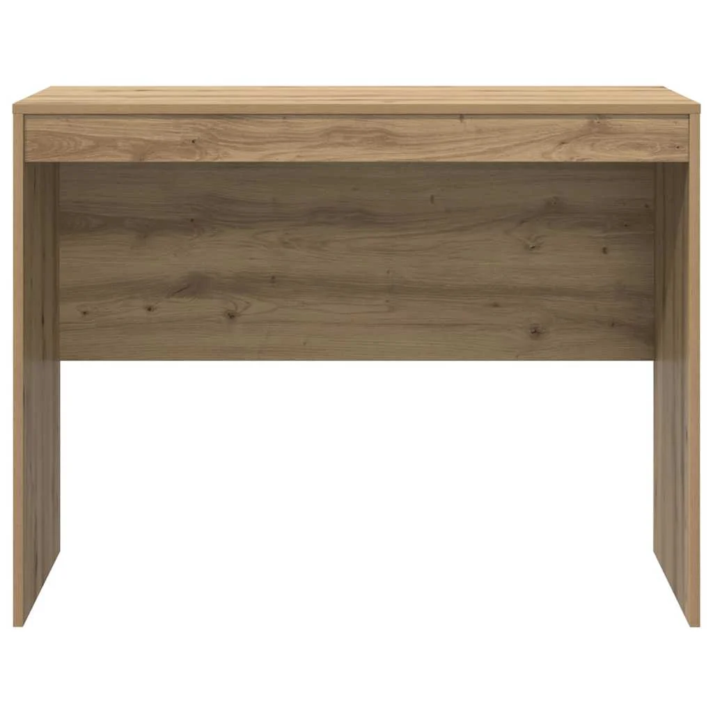 Bureau 100 x 50 x 76 cm chêne artisanal bois d'ingénierie – modèle 3 – vue de dessus