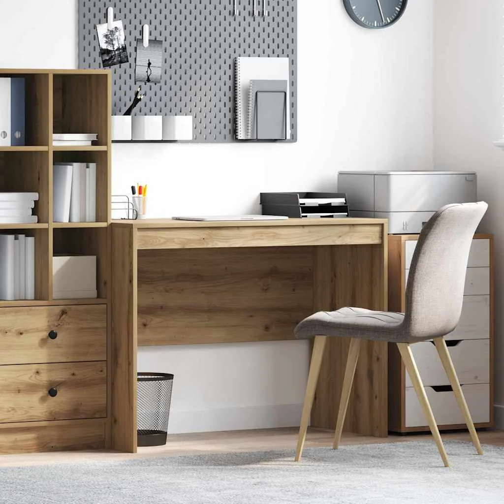 Bureau 100 x 50 x 76 cm chêne artisanal bois d'ingénierie – modèle 3 – vue d’ensemble