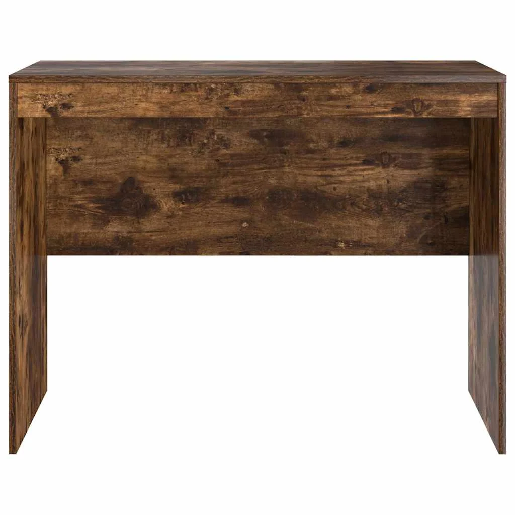 Bureau 100 x 50 x 76 cm chêne fumé bois d'ingénierie – modèle 3 – vue de dessus