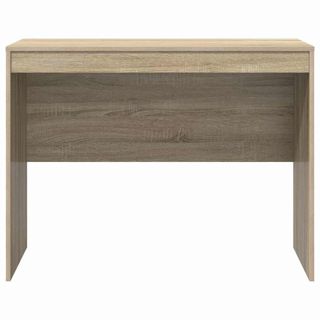 Bureau 100 x 50 x 76 cm chêne sonoma bois d'ingénierie – modèle 4 – vue de dessus