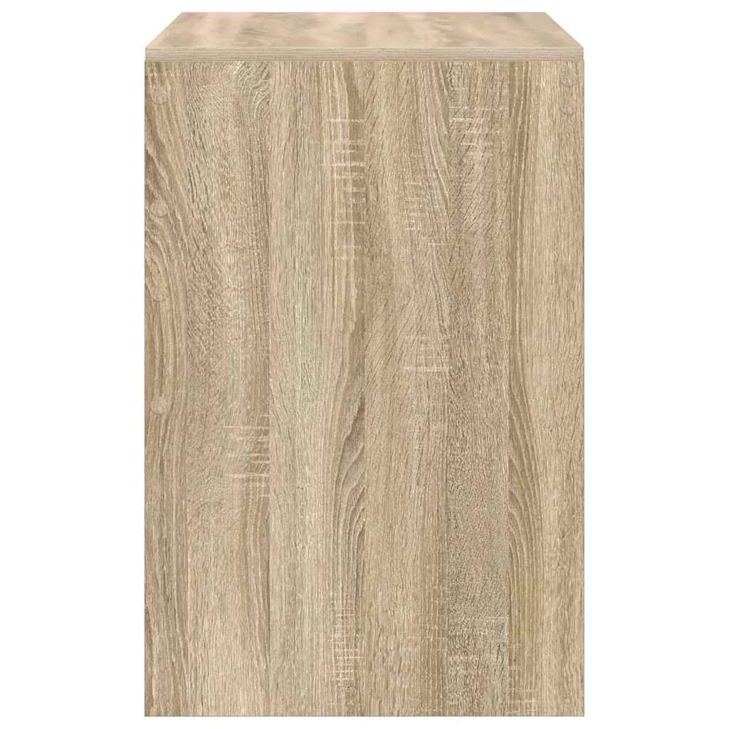 Bureau 100 x 50 x 76 cm chêne sonoma bois d'ingénierie – modèle 4 – vue de dos