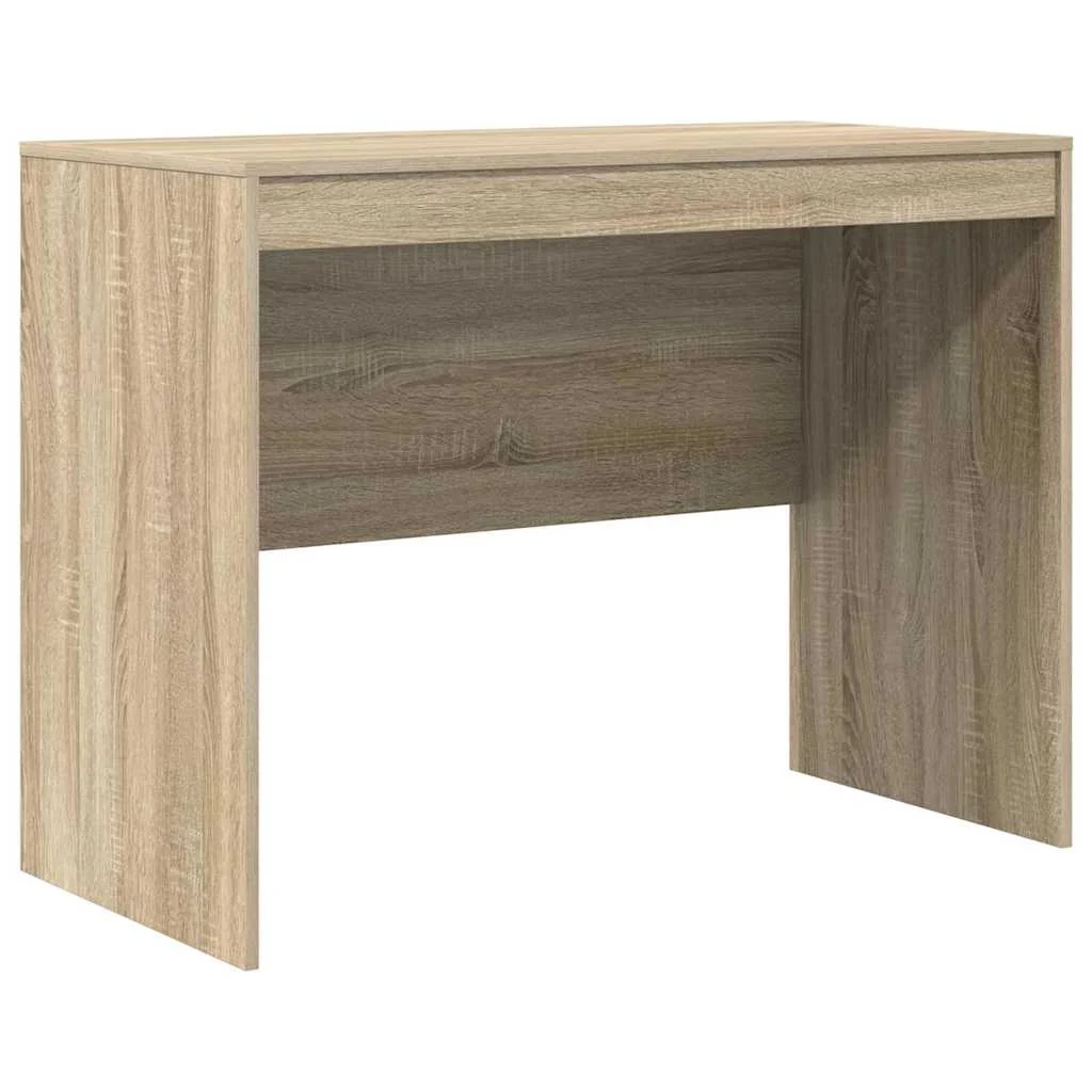 Bureau 100 x 50 x 76 cm chêne sonoma bois d'ingénierie – modèle 4 – vue de côté