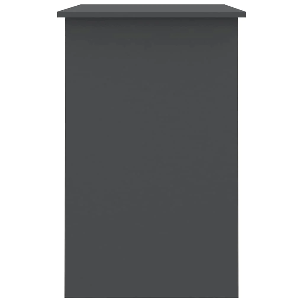 Bureau 100 x 50 x 76 cm gris aggloméré – vue de dos