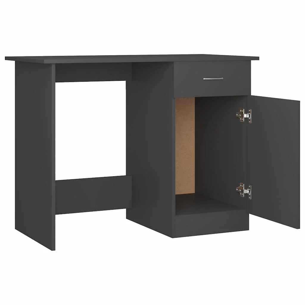 Bureau 100 x 50 x 76 cm gris aggloméré – vue en situation
