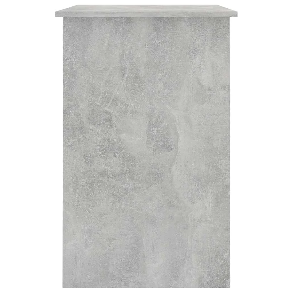 Bureau 100 x 50 x 76 cm gris béton bois d'ingénierie – modèle 2 – vue de dos