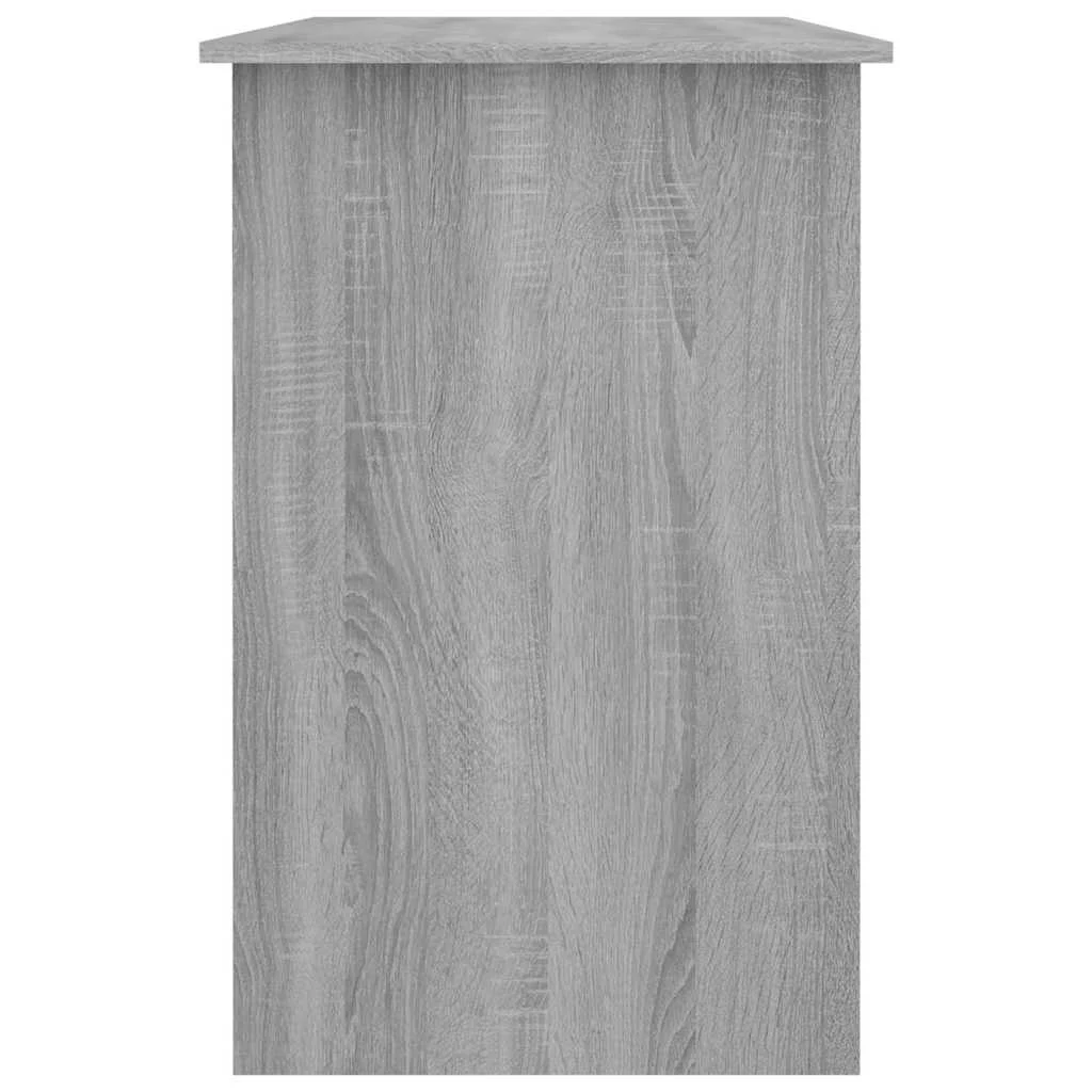 Bureau 100 x 50 x 76 cm sonoma gris bois d'ingénierie – modèle 2 – vue de dos