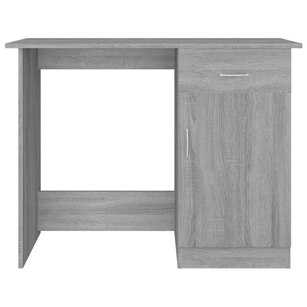 Bureau 100 x 50 x 76 cm sonoma gris bois d'ingénierie – modèle 2 – vue en situation