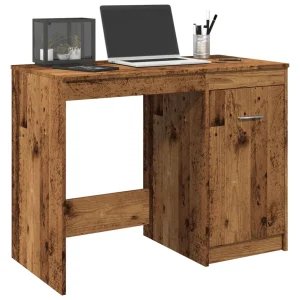 Bureau 100 x 50 x 76 cm vieux bois bois d'ingénierie – modèle 2 – vue d’ensemble