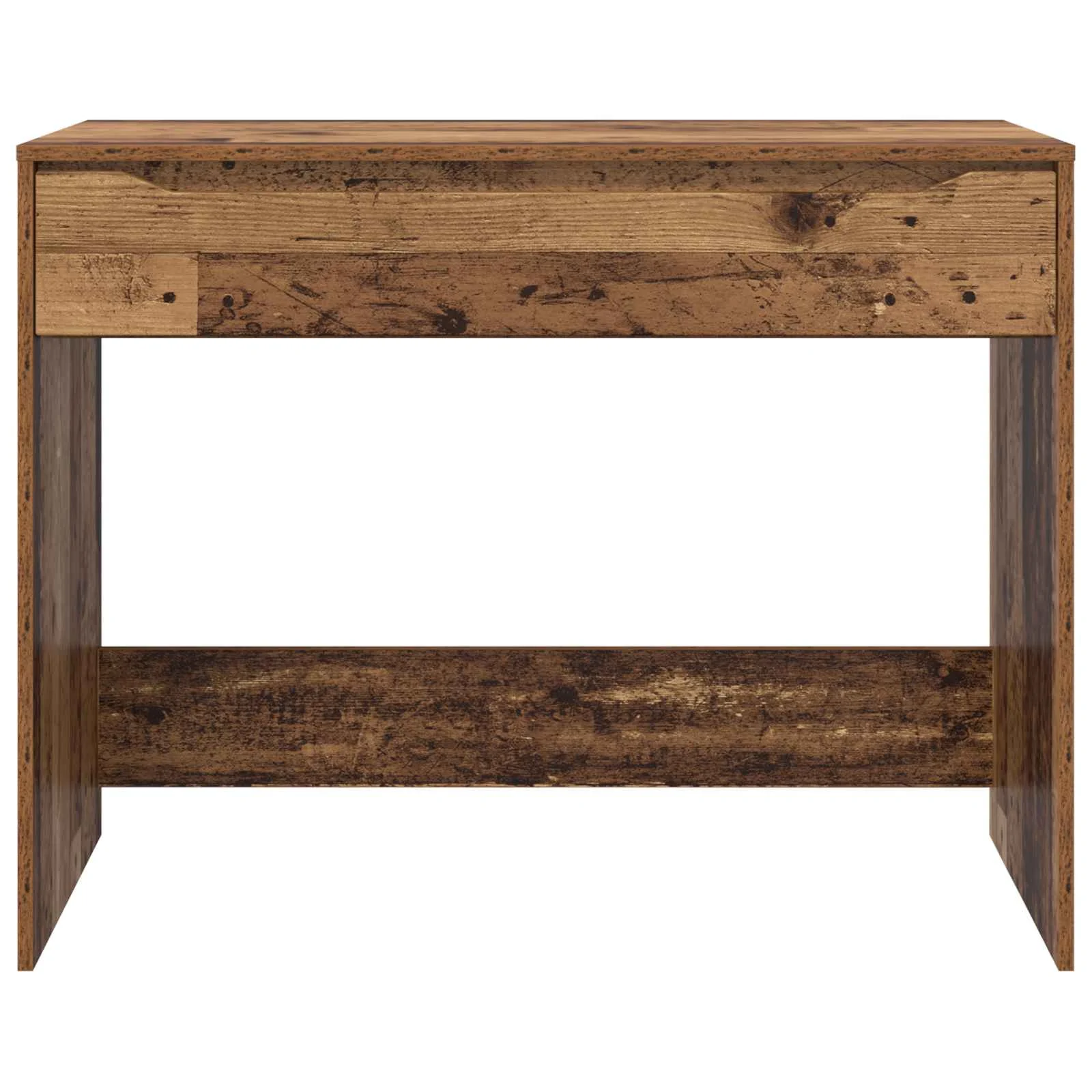 Bureau 100 x 50 x 78 cm bois ancien – vue de dos