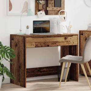 Bureau 100 x 50 x 78 cm bois ancien – vue d’ensemble