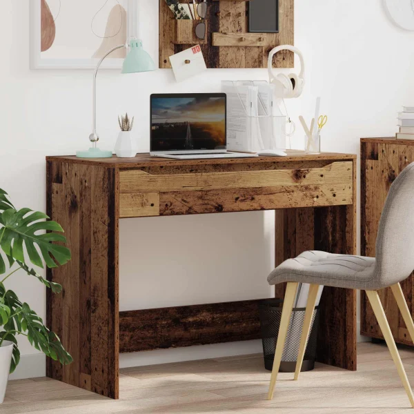 Bureau 100 x 50 x 78 cm bois ancien – vue d’ensemble