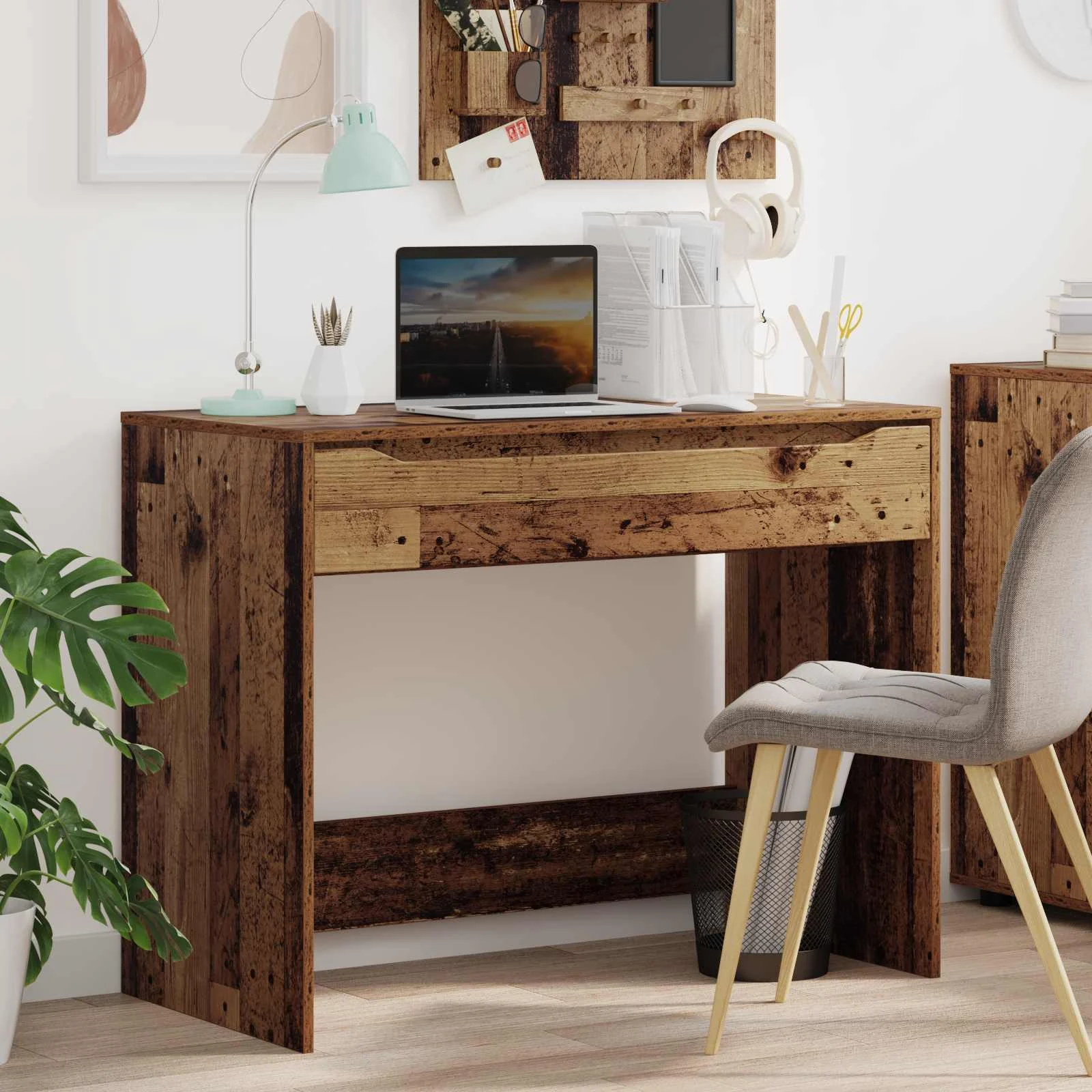Bureau 100 x 50 x 78 cm bois ancien – vue d’ensemble