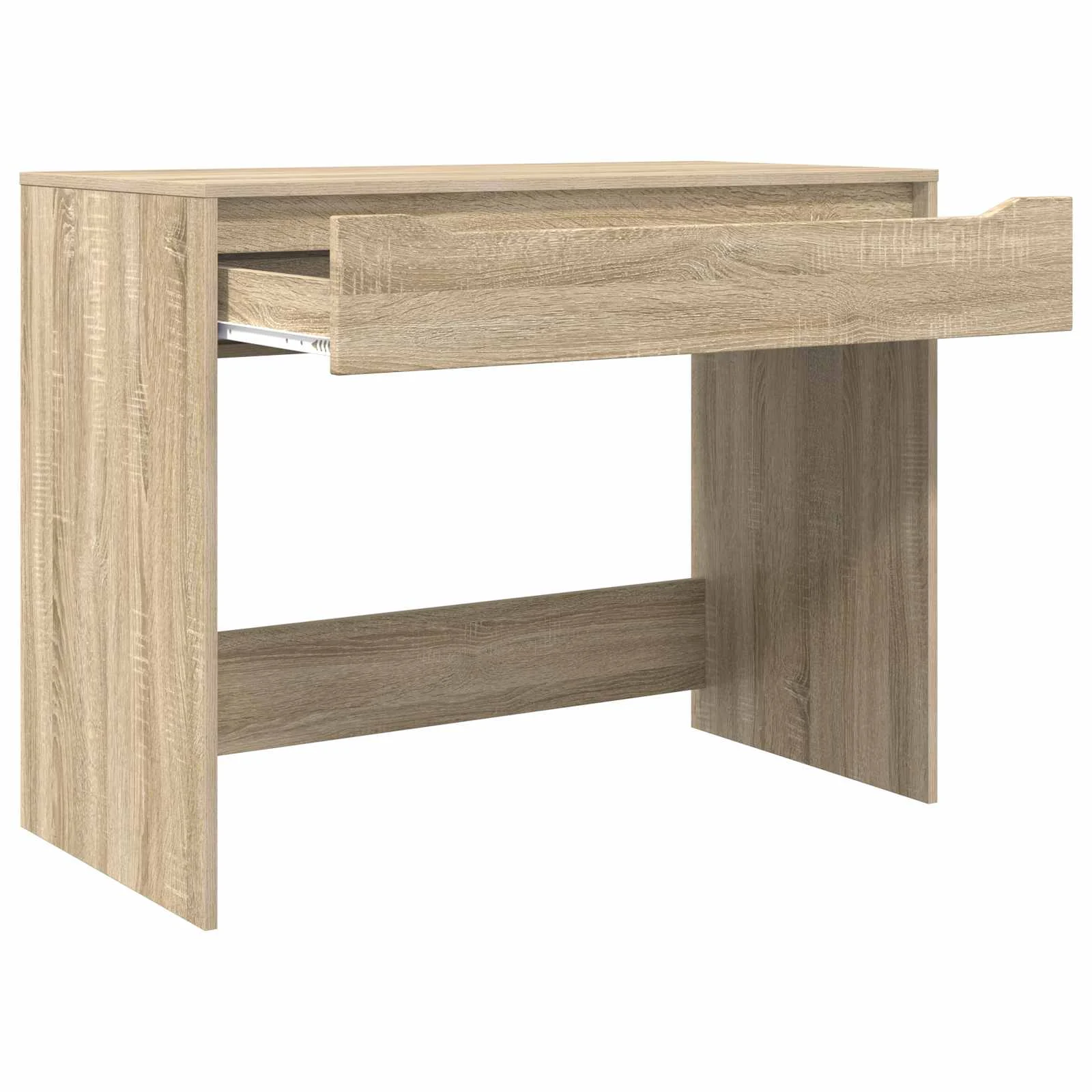 Bureau 100 x 50 x 78 cm chêne sonoma – vue de dessus