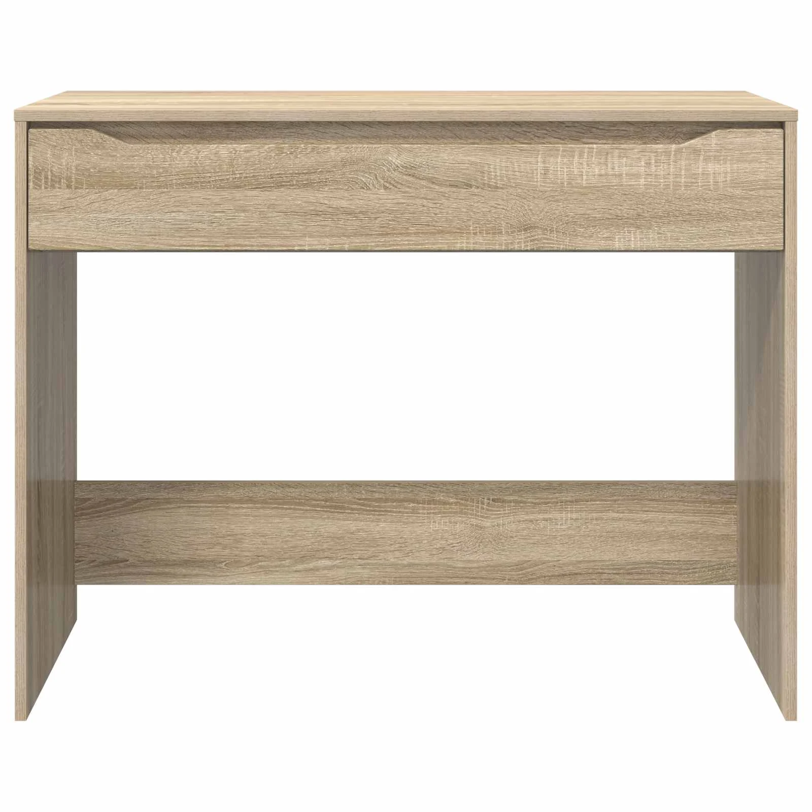 Bureau 100 x 50 x 78 cm chêne sonoma – vue de dos