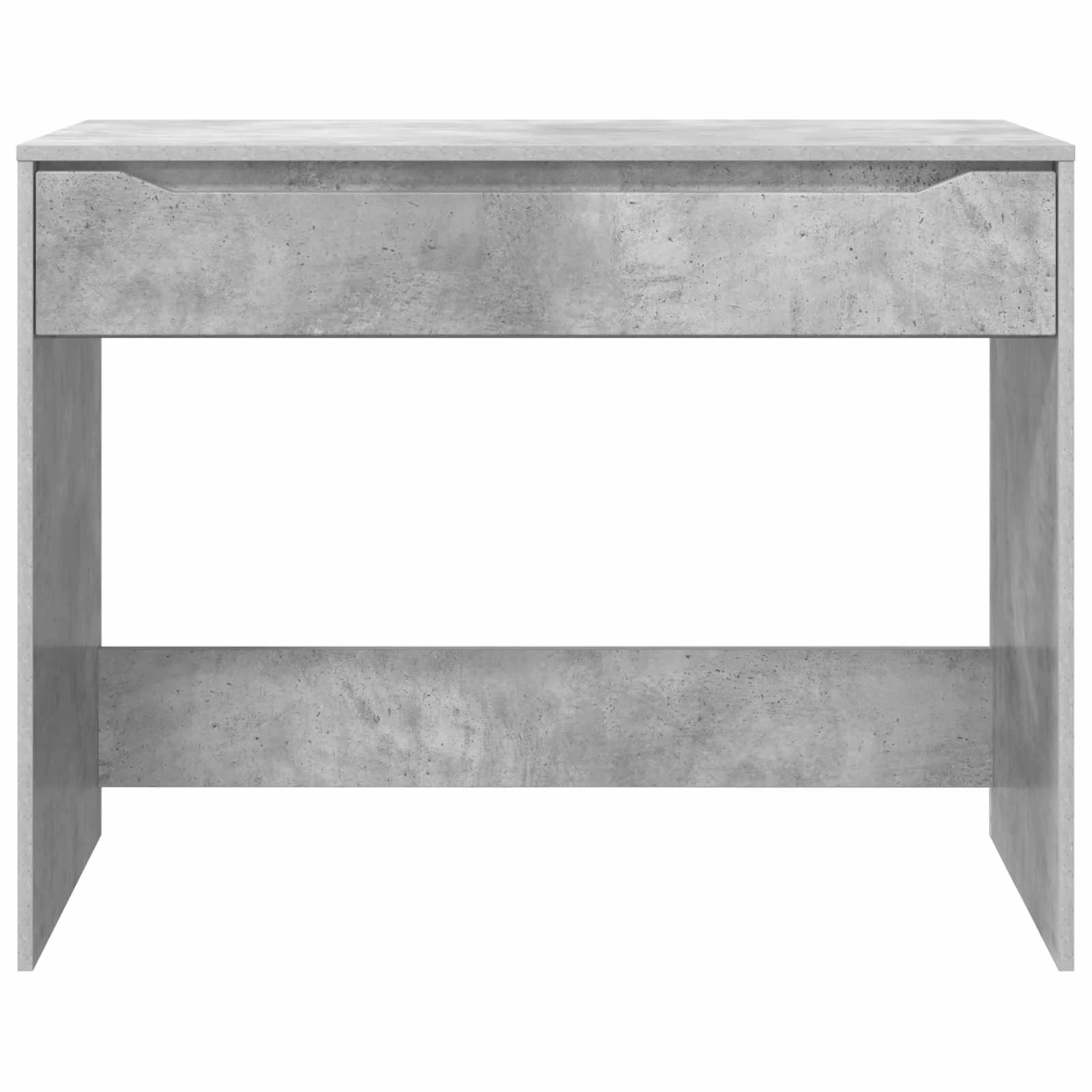 Bureau 100 x 50 x 78 cm gris béton – vue de dos
